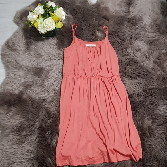 LOFT Dresses & Skirts - Loft Burnt Orange Spaghetti Strap Dress ♥️